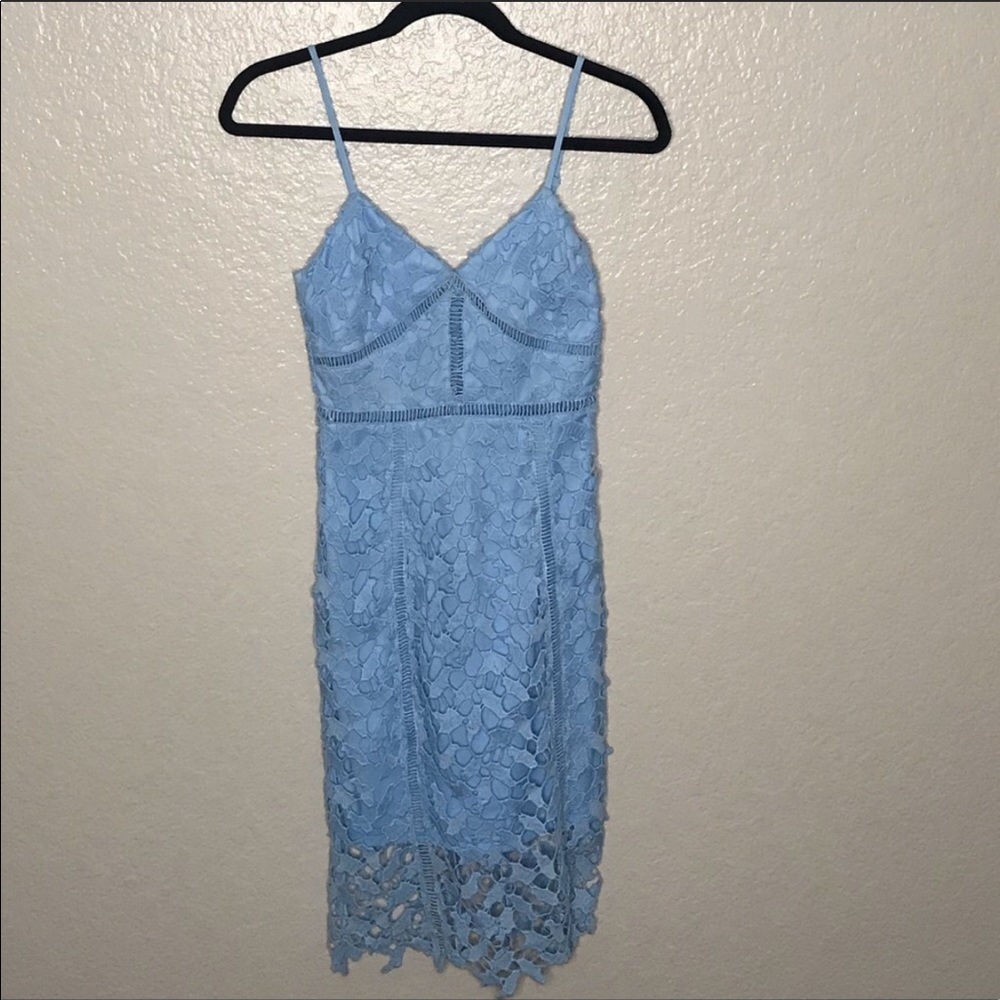 Lulu’s Light Blue Lace Dress